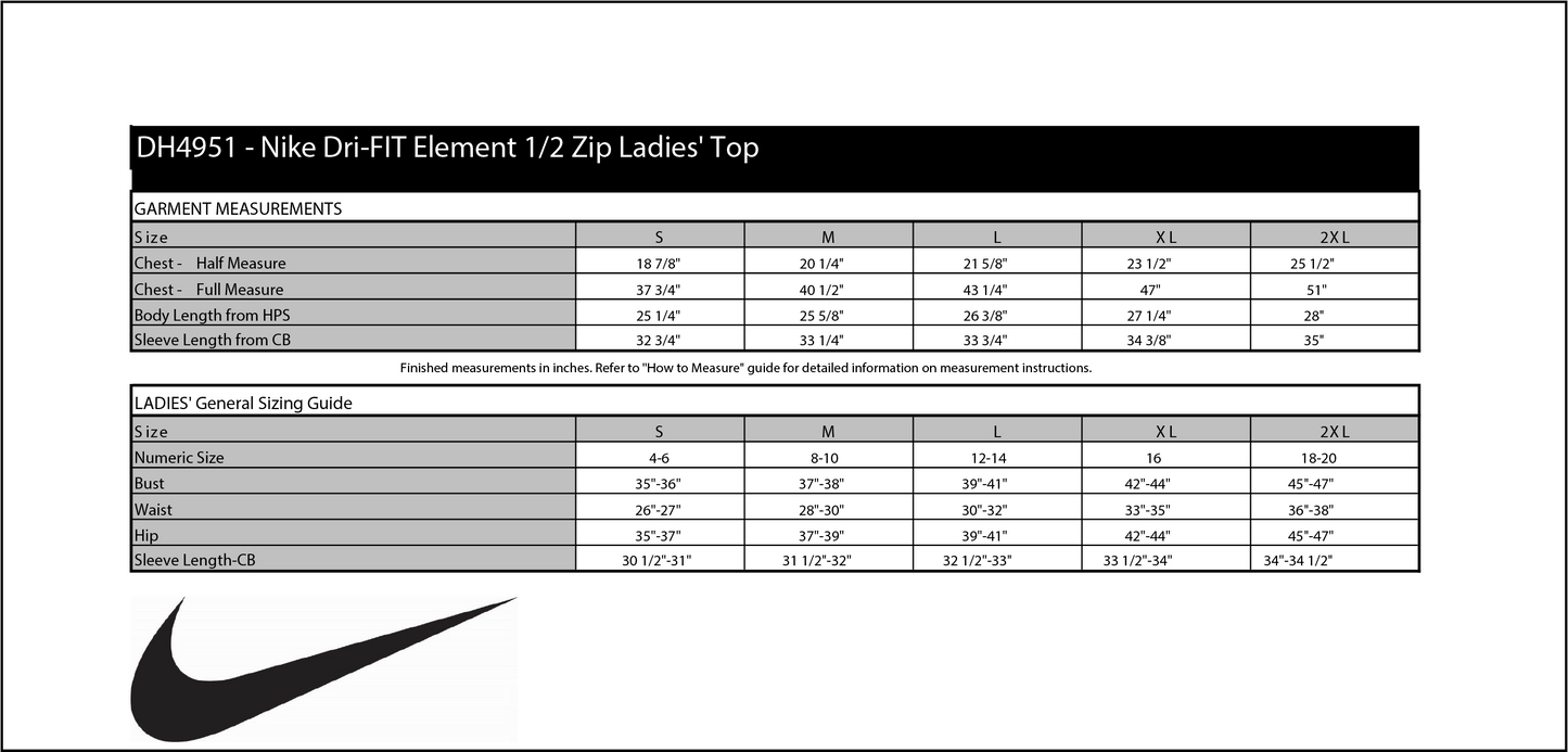 Nike Dri-FIT Element 1/2 Zip Ladies' Top